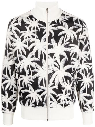 Palm Angels Palms zip-up track jacket - men - Polyester/Polyester - S - Black