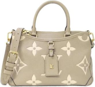 Louis Vuitton Pre-owned Two-Tone Monogram Empreinte Trianon Tas - Dames - Vintage Handtas - Grijs - ONE Size - Leer - Vintage