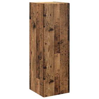 vidaXL Mueble De Ba&ntilde;o Montado En La Pared Madera Envejecida Vidaxl