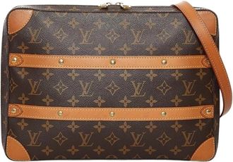 Louis Vuitton Pre-owned Monogram Soft Trunk Messenger - Dames - Vintage Schoudertas - Bruin - ONE Size - Leer - Vintage