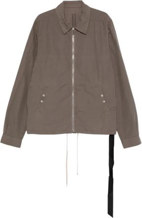 Rick Owens Jack met ritssluiting - Heren - Zomerjassen - Grijs - S - Katoen - Jassen