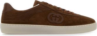 Gucci Brown Suede G75 Sneakers