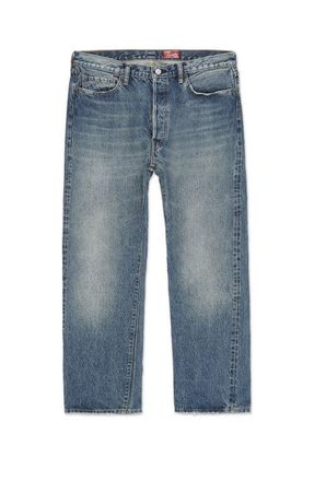 Fortela Selvedge Denim High-Waist Pants in Custom Wash at Nordstrom, Size 35 X 33