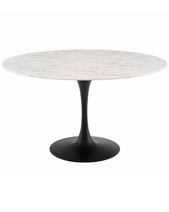 ModWay Lippa 54In Round Artificial Marble Dining Table