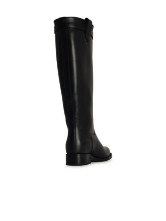 Versace Black Leather Boots