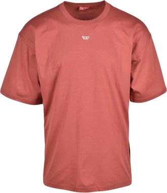 Diesel T-Shirt - Heren - Tops - Rood - Maat: XL Katoen