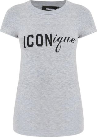 Dsquared2 T-shirt met logoprint - Grijs