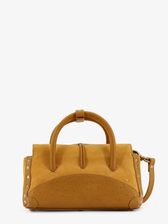 Zanellato Womens Crossbody Bag Yellow Suede Shoulder