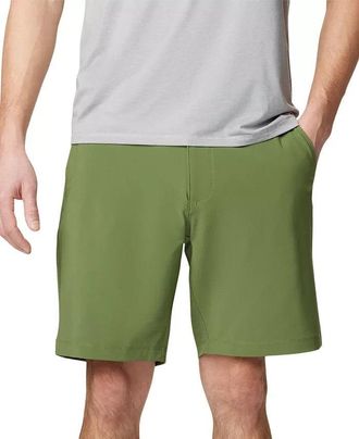 Columbia Mens Columbia Carter Crest Shorts Canteen Stretch Pull-On Bermuda FTS730