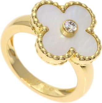Van Cleef & Arpels Gold Yellow Gold (18K) Band Ring (Pre-Owned)