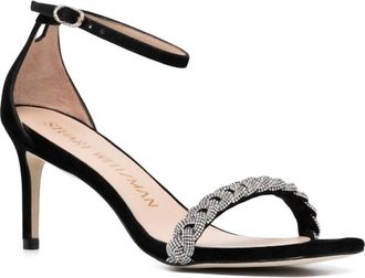 Stuart Weitzman Womens Nudistcurve Highshine Sandal In Black