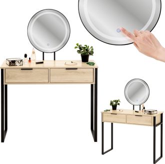 OEM Tavolo Da Trucco Loft Con Specchio A Led E Illuminazione A Cassetto