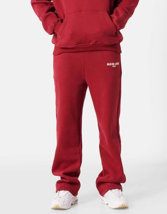 Sixth June Take the Risk - Joggers color bordeaux con stampa-Rosso