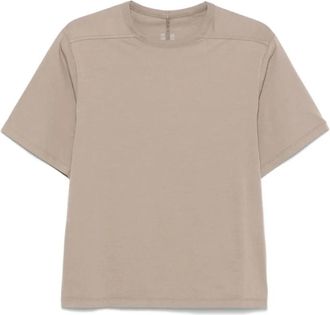 Rick Owens Casual korte mouw beige T-shirt - Dames - T-shirts - Beige - S - Katoen - Tops