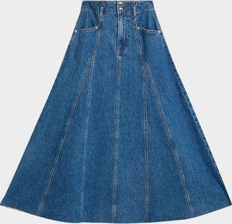Veronica Beard Alix Denim Circle Skirt