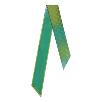 Prada Scarves, female, Green, Size: ONE SIZE Elegant Silk Foulard Scarf