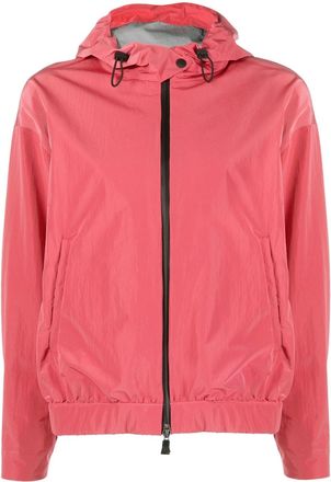 Herno hooded layered shell jacket - women - Polyamide - 40 - Pink