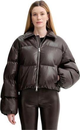 Nanushka Gewatteerde Puffer Jas - Dames - Winterjassen - Bruin - L - Leer - Jassen