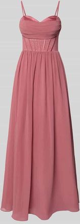 Mascara Corsagenkleid mit Spitze in Altrosa, Gr&ouml;&szlig;e 32