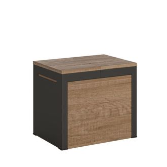 Itamoby Banco extensible 55x40/305 cm efecto madera roble natural, hierro