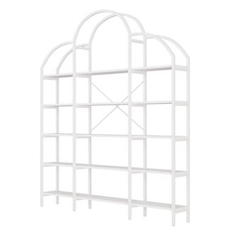 Urban Meuble Estanter&iacute;a nube de acero blanco con 5 niveles 170x26x190 cm