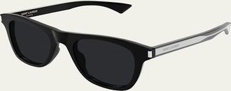 Saint Laurent Mens SL 879-001 Acetate Square Sunglasses