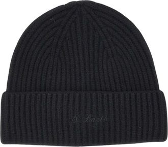 MC2 Saint Barth Moss Beanie - Dames - Hoeden - Zwart - ONE Size - Wol - Accessoires