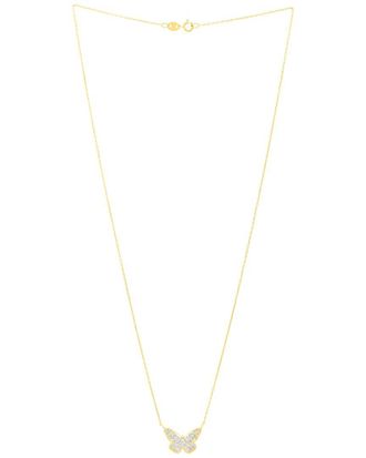 Italian Gold, Inc 14K Two-Tone Italian Gold Butterfly Necklace