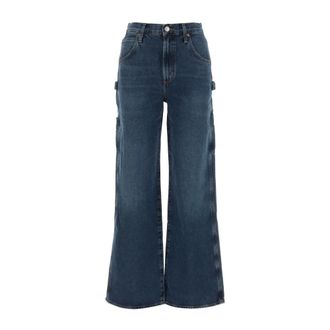 A Gold E Wide Jeans, female, Blue, W27, Clic Denim Jeans