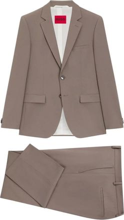 HUGO BOSS Hugo, Single Breasted Suits, male, Beige, Size: 2XL Arti-Hesten Extra Slim Fit Suit