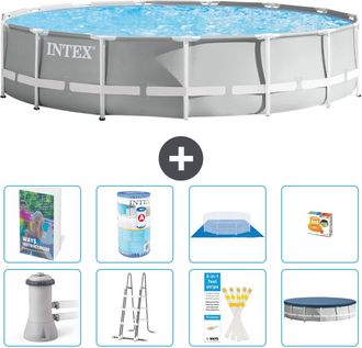 Intex Piscina Prism Frame Redonda - 457x107 Cm - 9-piezas S541