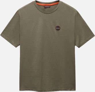 Napapijri Mens Napapijri S Badge T-Shirt Tea Leaf - Tan - Size: 44