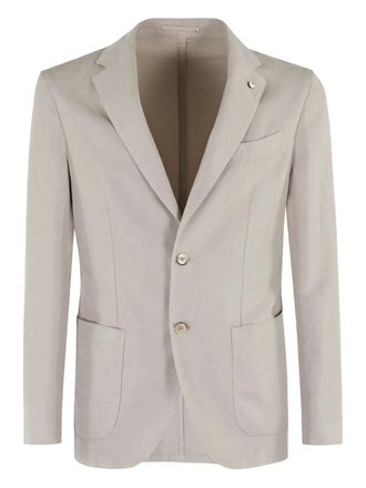 L.B.M. 1911 two-button tailored blazer - men - Cotton/Lyocell/Linen/Flax - 54 - Neutrals