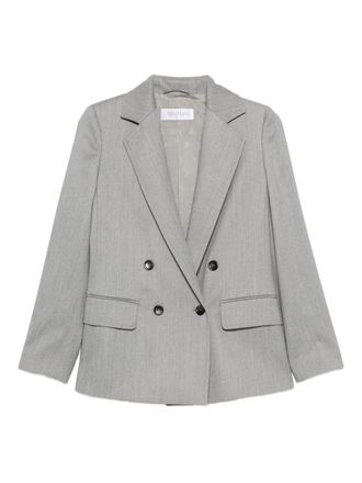 Max Mara double-breasted blazer - women - Acetate/Virgin Wool/Polyester - 38 - Grey