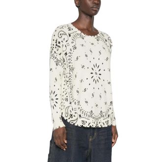 Kujten Kujten, Truien & Vesten, Dames, Wit, S, Wol, Mela Bandana Sweater