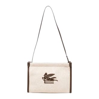 Etro Bolso de hombro Pegaso Paisley-Jacquard - Bags - Mujer - Beige - ONE SIZE