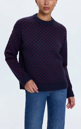 Pistola Denim Hanna Red Hearts Sweater In Navy