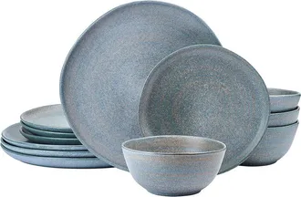Mikasa Benson Stoneware 12Pc Dinnerware Set, Service For 4