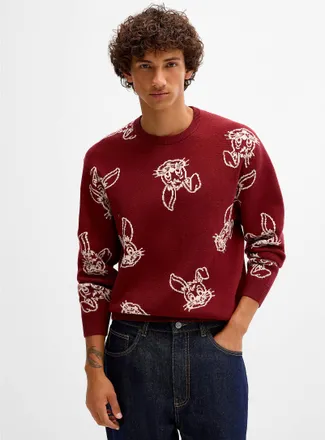 Djab Mens Jacquard pattern sweater