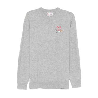 MC2 Saint Barth Truien & Vesten, Heren, Grijs, M, Wol, Heron Light Embry Sweater