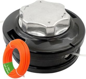 OEM Filo Di Ricambio Universale Per Decespugliatori Automatici, M10 X 1,25 Mm, Con Cavo Da 15 M X 2,4 Mm