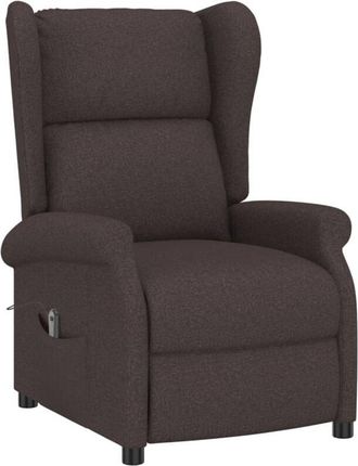 vidaXL Vidaxl - Sill&oacute;n Orejero Reclinable El&eacute;ctrico De Tela Marr&oacute;n Oscuro