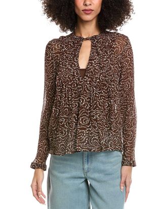 Rag & Bone Amaris Silk-Blend Top
