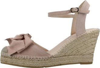 Macarena Denis 13 Espadrilles - Dames - Sleehakken - Roze - 39 EU - Katoen - Schoenen