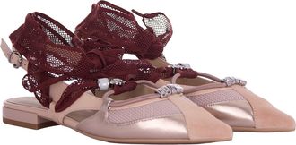 Pinko Womens Ballerina Gianira Neutral Tones Shoe