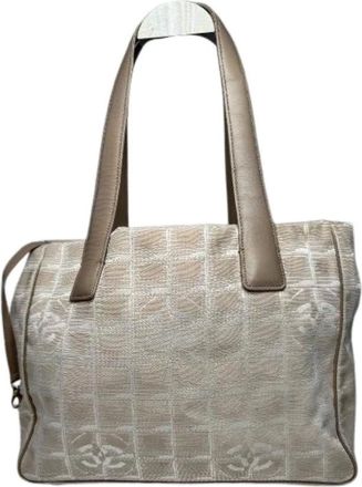 Chanel Pre-owned Tote Bags, female, Beige, Size: ONE SIZE Pre-owned Vintage Tote Bag