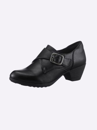 Andrea Conti Hochfrontpumps ANDREA CONTI, Damen, Gr. 36, schwarz, Lederimitat, Schuhe Hochfrontpumps
