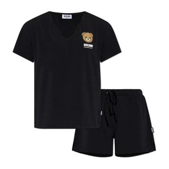 Moschino Dames, Nachtkleding & Lounge, Zwart, Maat: M Katoen
