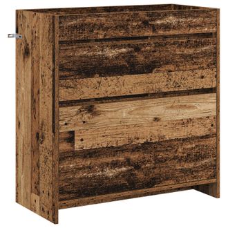 vidaXL Gabinete De Ba&ntilde;o Debajo Del Lavabo Madera Envejecida Vidaxl