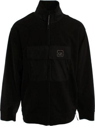 C.P. Company Vest - Heren - Fleece jassen - Zwart - 2XL - Katoen - Fitness